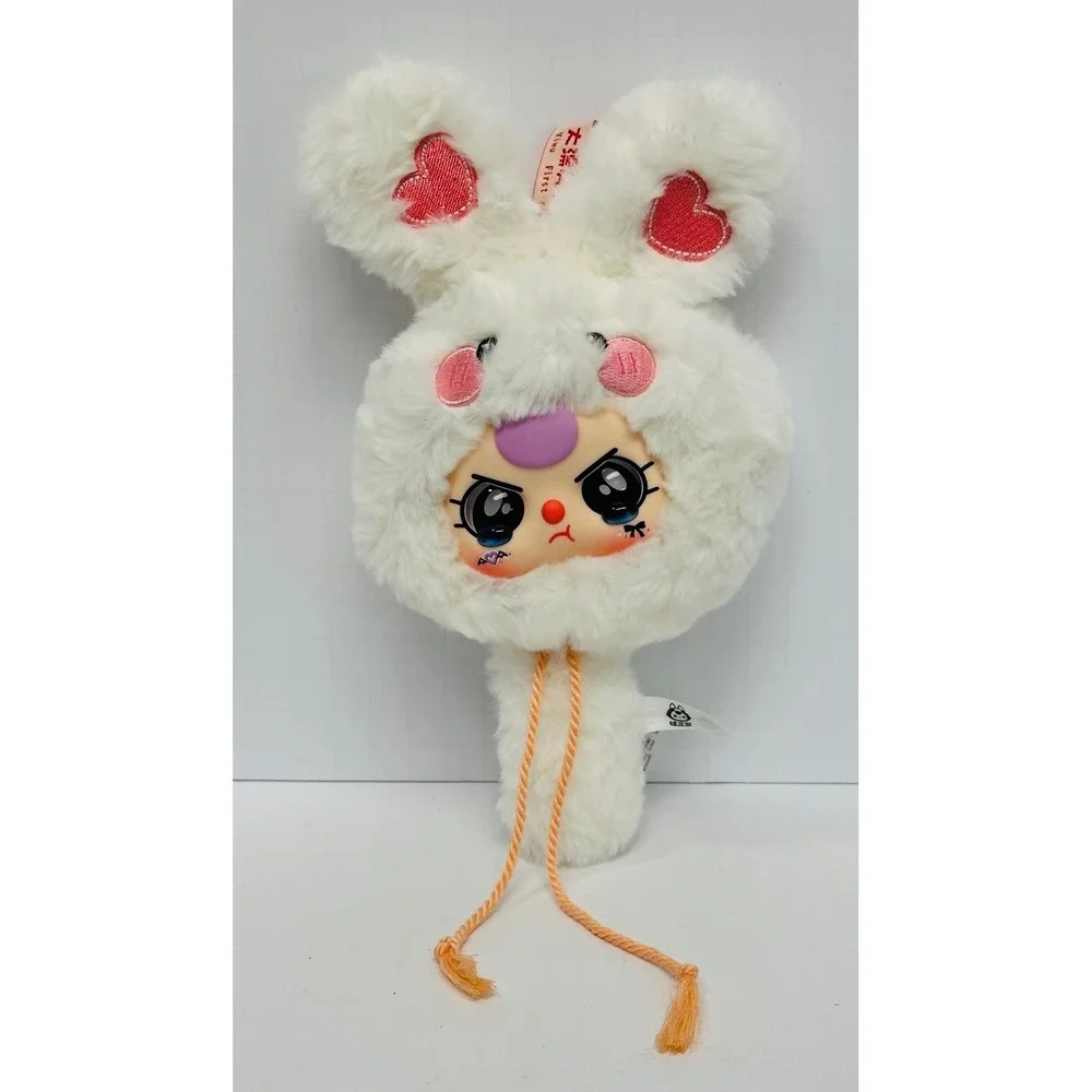 Baby Three Japanese White Bunny Pink Heart Ears Kawaii 10